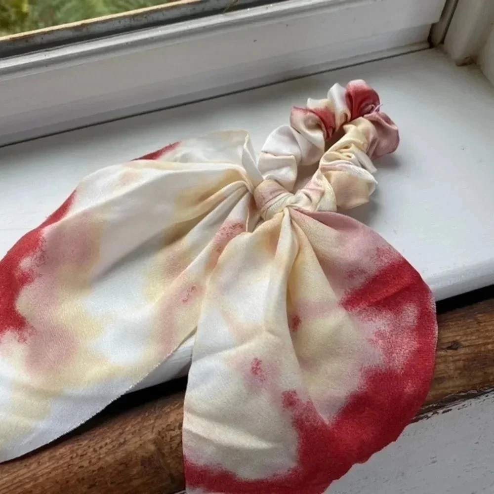 Anthropologie Tie Dyed Ponytail Hair Scarf
